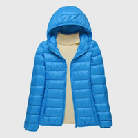 Blauw met capuchon