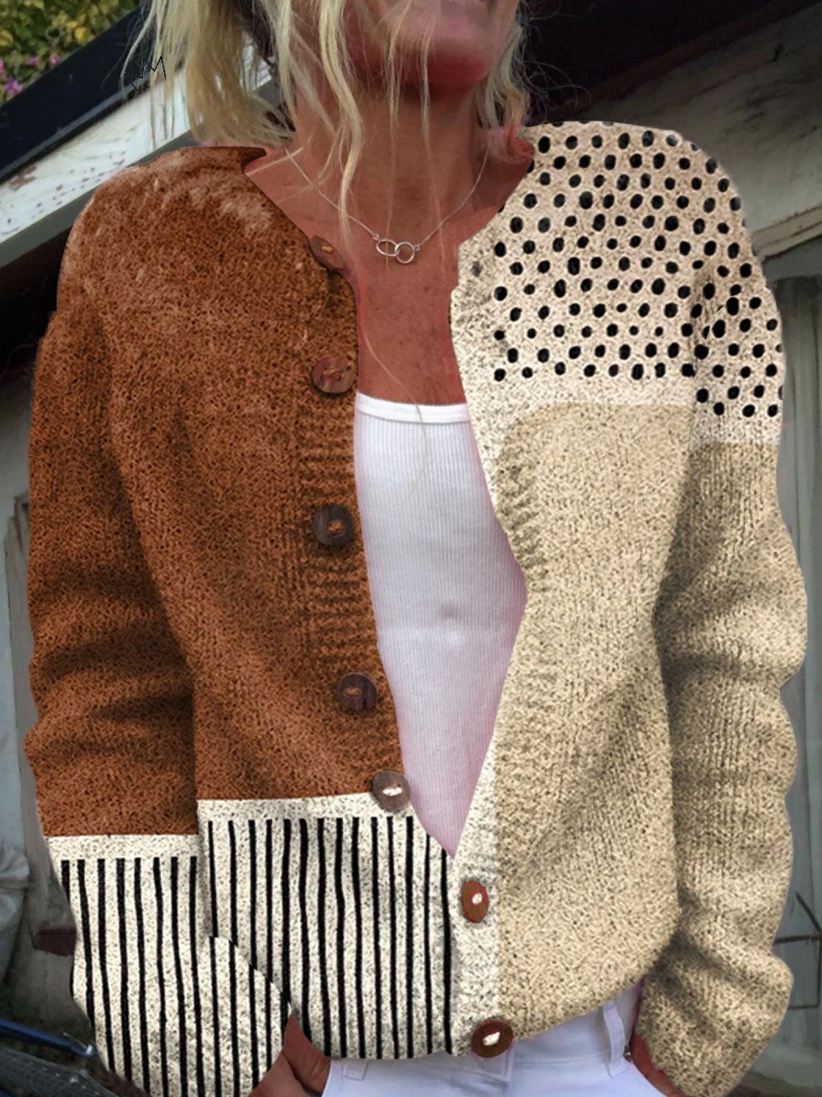 Leentje | Warme Colorblock Vest
