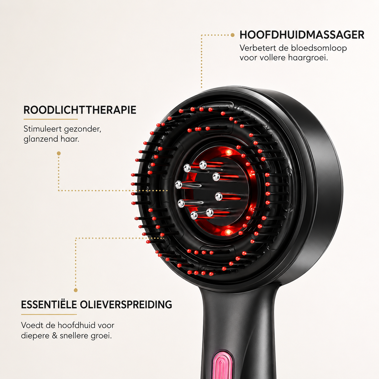 GlowRoot Pro | Massageborstel Red Light Therapy