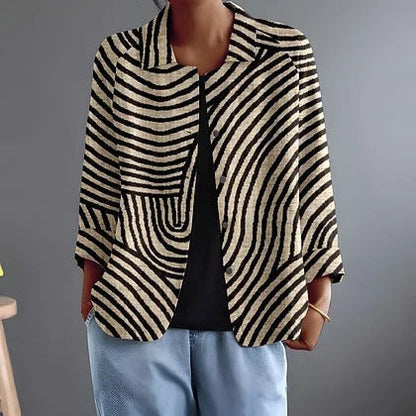 Jozefien | Verfijnde Gestreepte Blouse