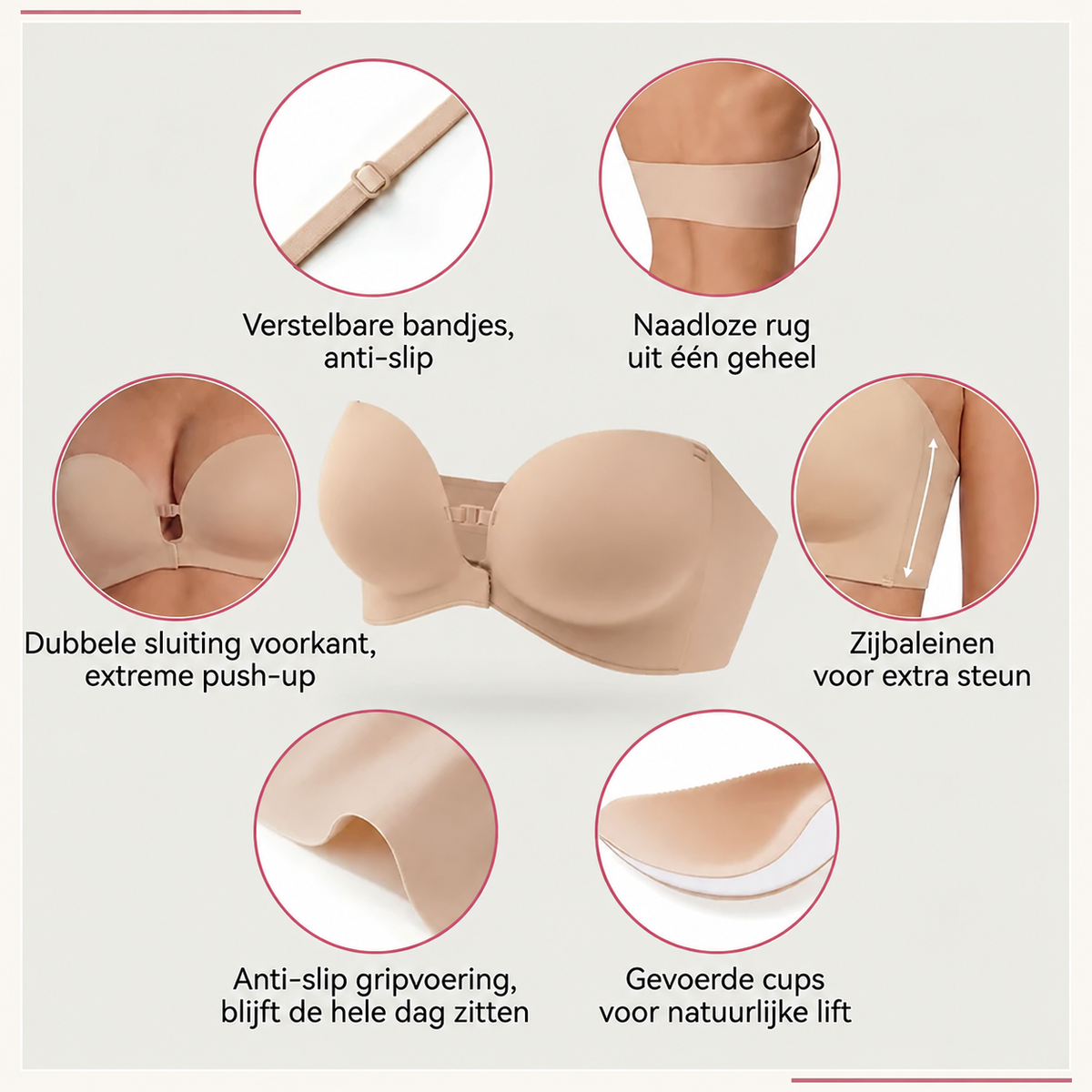 Strapless Push Up BH