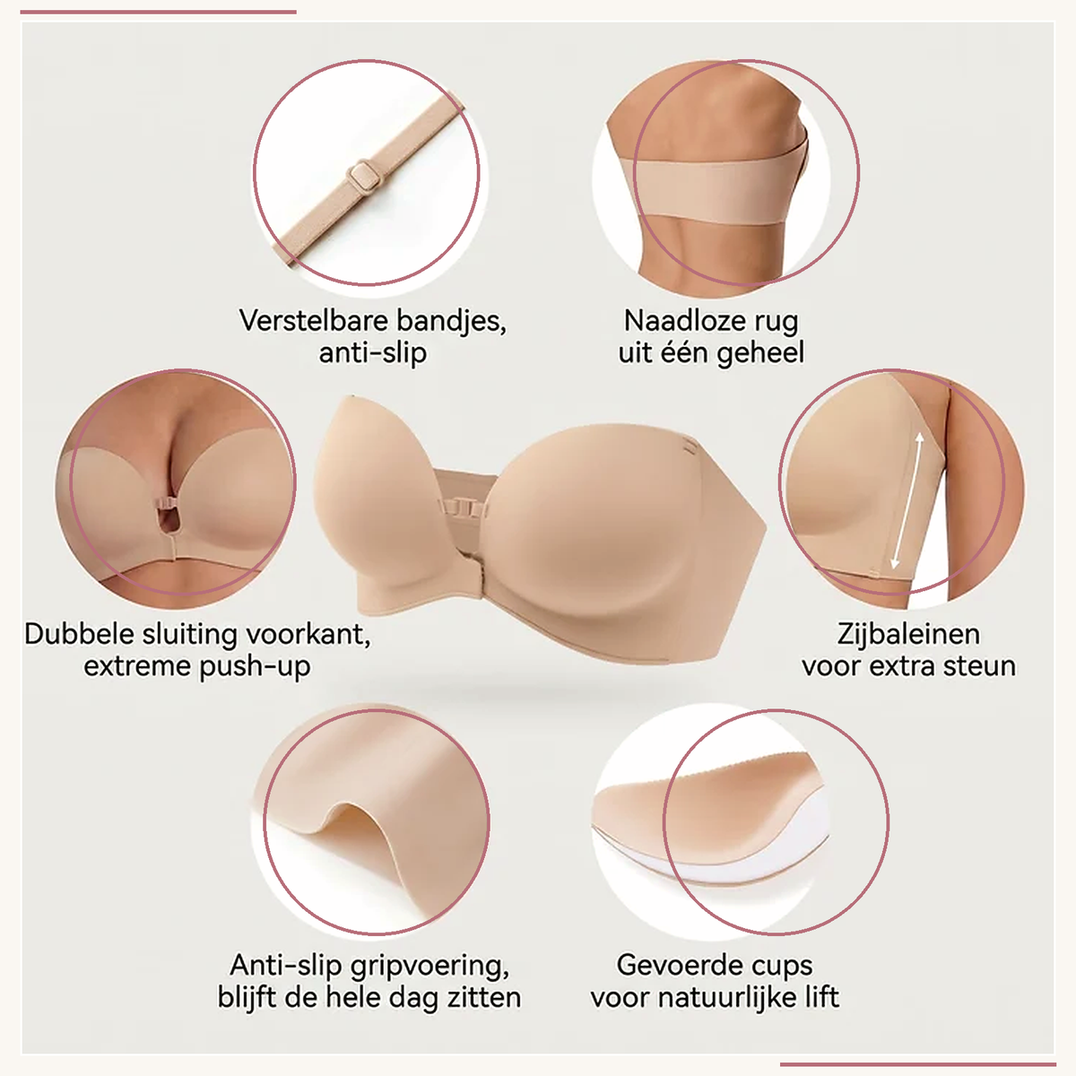 Strapless Push Up BH
