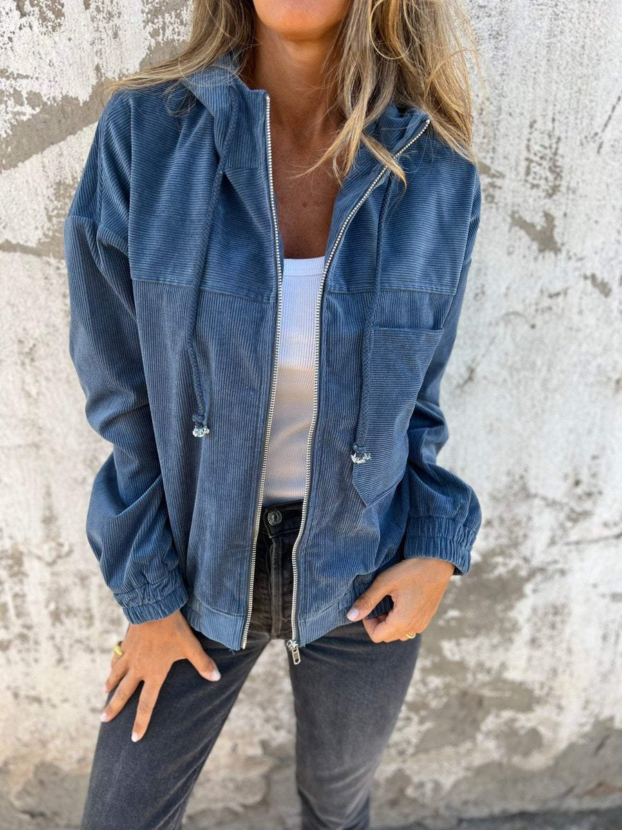 Lidewij | Oversized Zip-Up Jack met Capuchon