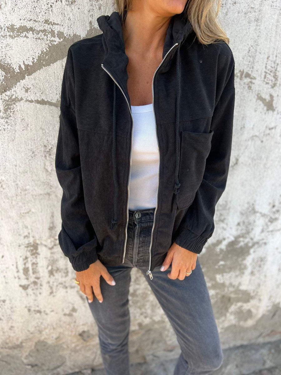 Lidewij | Oversized Zip-Up Jack met Capuchon