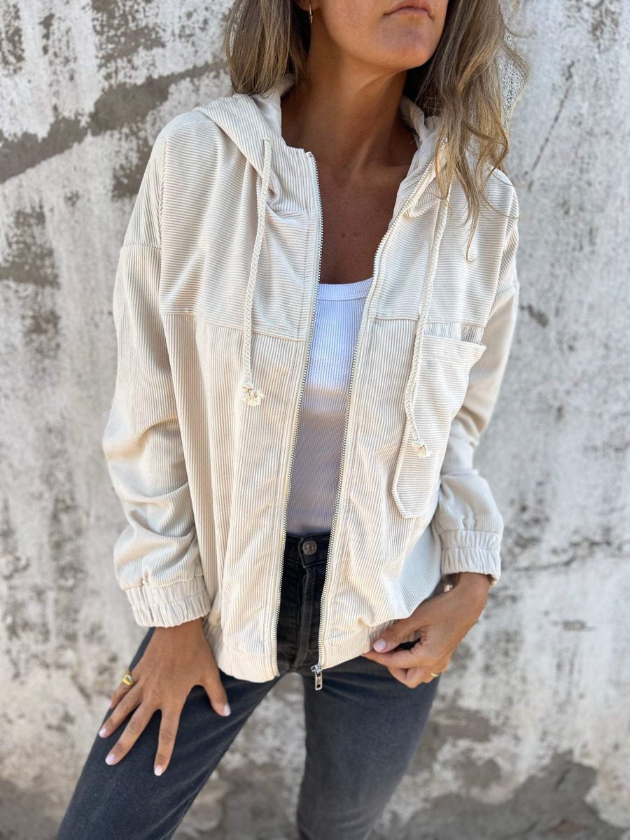 Lidewij | Oversized Zip-Up Jack met Capuchon