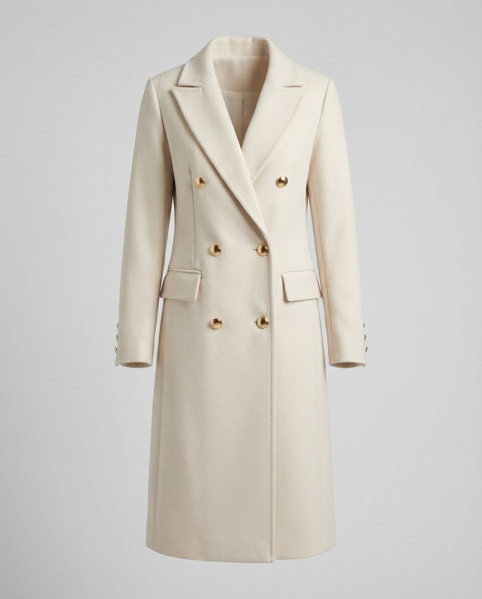 Silke | Elegante Dubbelrijige Lange Jas