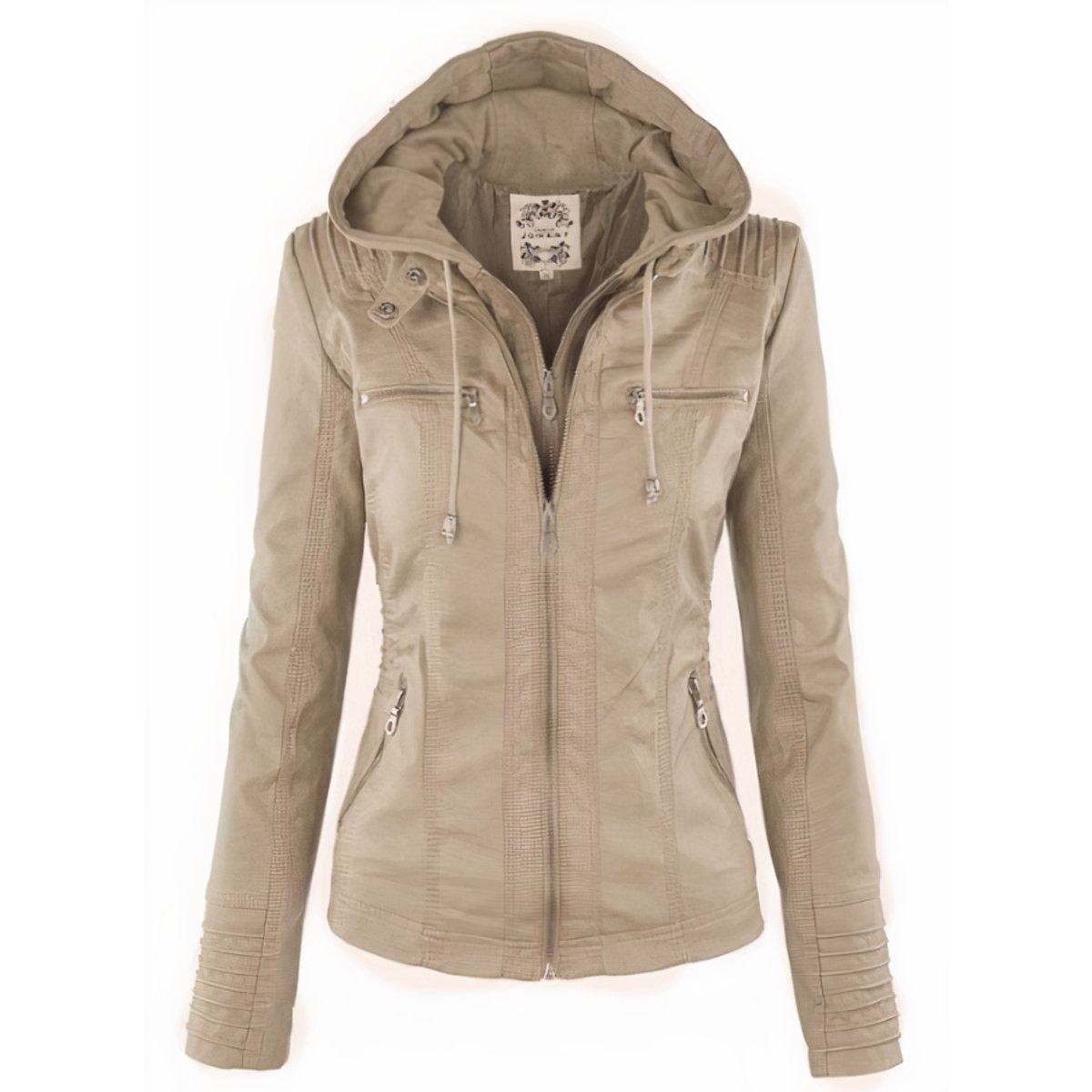 Charlotte | Verfijnd Capuchonjack met Afneembare Capuchon