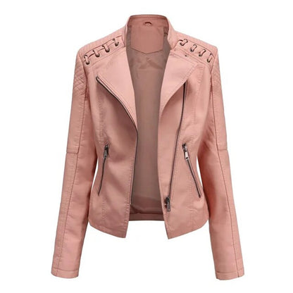 Marte | Soepele Bikerjack met Ritsdetails