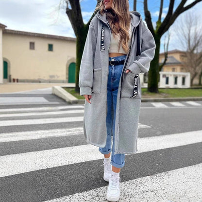 Elisa | Lange Oversized Jas met Capuchon