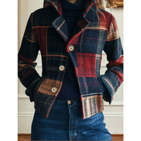 Navy & Rood Print