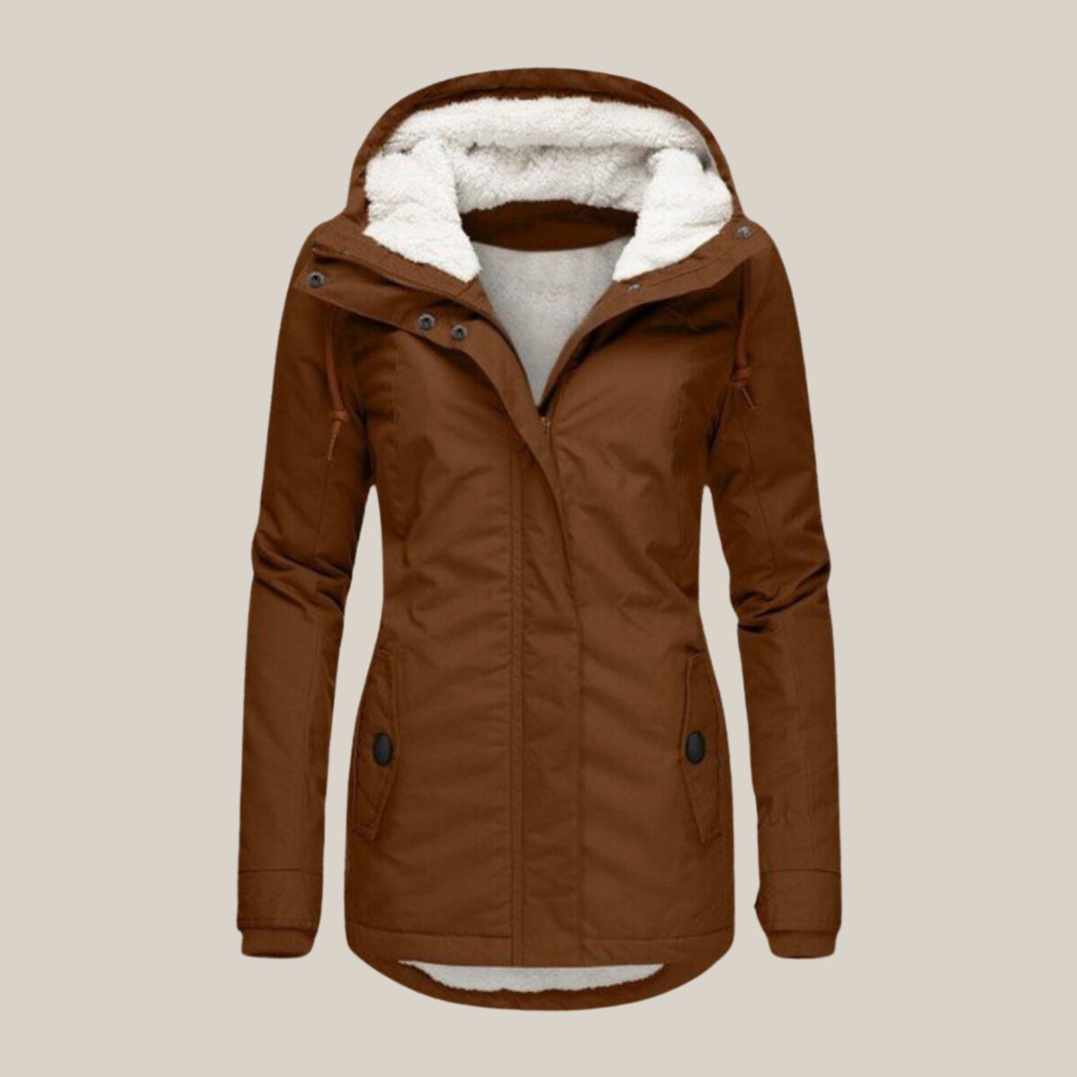 Elsje | Warmgevoerde Winterparka met Capuchon