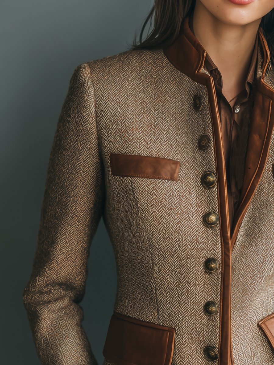 Anniek | Verfijnde Visgraat Blazer